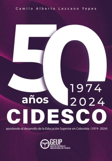Portada del libro CIDESCO: 50 años aportando al desarrollo de la Educación Superior en Colombia