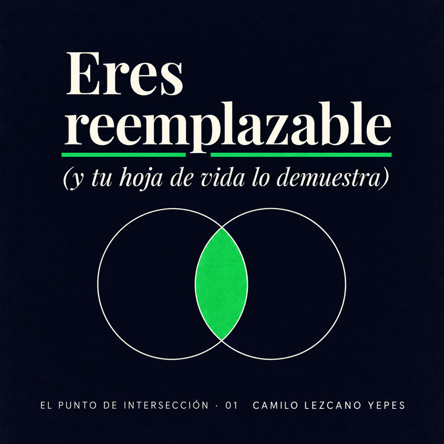 Portada del ebook Eres reemplazable (y tu hoja de vida lo demuestra), de Camilo Lezcano Yepes